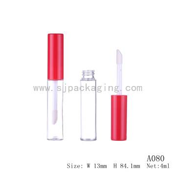 4ml Mini Lip Gloss Container Heißprägung Kunststoff Lipgloss Verpackung